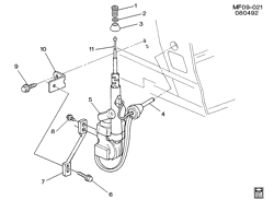 BODY MOUNTING-AIR CONDITIONING-AUDIO/ENTERTAINMENT Chevrolet Camaro 1989-1992 F ANTENNA/ELECTRIC(U75)