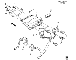 FUEL SYSTEM-EXHAUST-EMISSION SYSTEM Chevrolet Camaro 1993-1993 F P.C.M. MODULE & WIRING HARNESS (L32/3.4S)