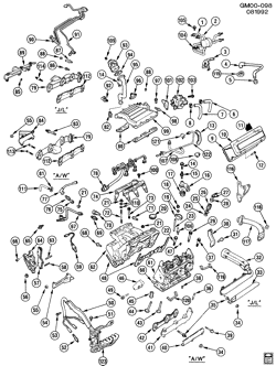 6-CYLINDER ENGINE Buick Century 1987-1989 A ENGINE ASM-2.8L V6 PART 2 (LB6/2.8W)