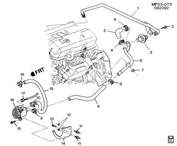 FUEL SYSTEM-EXHAUST-EMISSION SYSTEM Pontiac Firebird 1993-1995 F A.I.R. PUMP & RELATED PARTS (L32/3.4S)