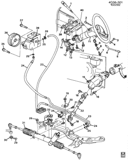 SUSPENSION AVANT-VOLANT Buick Electra 1991-1991 C STEERING SYSTEM & RELATED PARTS