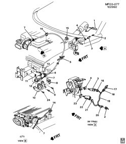 FUEL SYSTEM-EXHAUST-EMISSION SYSTEM Pontiac Firebird 1993-1993 F CRUISE CONTROL (K34)