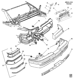 LÂMPADAS-ELÉTRICAS-IGNIÇÃO-GERADOR-MOTOR DE ARRANQUE Buick Hearse/Limousine 1992-1996 B69 LAMPS/REAR