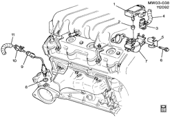 FUEL SYSTEM-EXHAUST-EMISSION SYSTEM Chevrolet Lumina 1993-1993 W M.A.P. & OXYGEN SENSORS (LQ1/3.4X)
