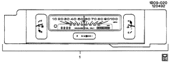 КРЕПЛЕНИЕ КУЗОВА-КОНДИЦИОНЕР-АУДИОСИСТЕМА Chevrolet Hearse/Limousine 1992-1993 B CLUSTER ASM/INSTRUMENT PANEL (ELECTROMECHANICAL)(U39)