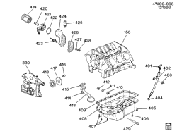 6-CYLINDER ENGINE Buick Regal 1993-1995 W ENGINE ASM-3.8L V6 PART 4 OIL PUMP, PAN AND RELATED PARTS (L27/3.8L)