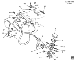 FUEL SYSTEM-EXHAUST-EMISSION SYSTEM Buick Century 1989-1991 A ACCELERATOR CONTROL-V6 (LG7/3.3N)