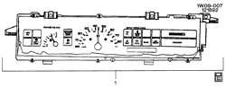 INSTALACIÓN DE LA CARROCERÍA-AIRE ACONDICIONADO-AUDIO/ENTRETENIMIENTO Chevrolet Lumina 1992-1993 W CLUSTER ASM/INSTRUMENT PANEL (ELECTROMECHANICAL)(UH6)