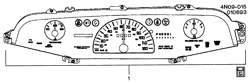 BODY MOUNTING-AIR CONDITIONING-AUDIO/ENTERTAINMENT Buick Somerset 1993-1995 N CLUSTER ASM/INSTRUMENT PANEL (ELECTROMECHANICAL)(U2E)