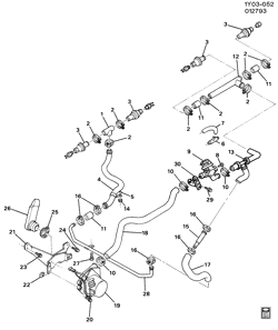 FUEL SYSTEM-EXHAUST-EMISSION SYSTEM Chevrolet Corvette 1990-1991 Y A.I.R. PUMP & RELATED PARTS (LT5)