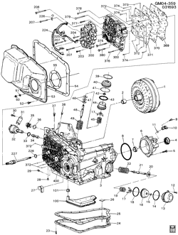 ADAPTADOR DE EIXOS DAS ENGRENAGENS DO VELOCÍMETRO Chevrolet Lumina 1991-1992 W AUTOMATIC TRANSMISSION (M13) PART 1 HM 4T60-E CASE & RELATED PARTS