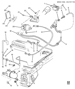 FUEL SYSTEM-EXHAUST-EMISSION SYSTEM Buick Somerset 1994-1994 N CRUISE CONTROL-L4 -2.3L (L40/2.3-3)