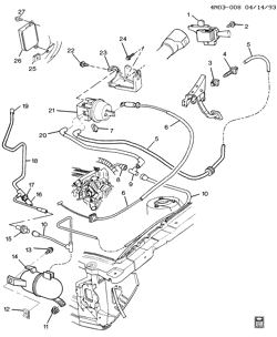 FUEL SYSTEM-EXHAUST-EMISSION SYSTEM Buick Somerset 1994-1994 N CRUISE CONTROL-V6 -3.1L (L82/3.1M)