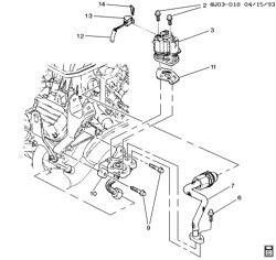 FUEL SYSTEM-EXHAUST-EMISSION SYSTEM Buick Regal 1993-1995 W E.G.R. VALVE & RELATED PARTS (L27/3.8L)