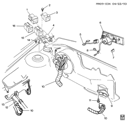 BODY MOUNTING-AIR CONDITIONING-AUDIO/ENTERTAINMENT Buick Skylark 1994-1994 N A/C SYSTEM/ELECTRICAL