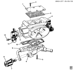 FUEL SYSTEM-EXHAUST-EMISSION SYSTEM Pontiac Firebird 1994-1997 F THROTTLE BODY (LT1/5.7P)