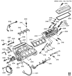 8-ЦИЛИНДРОВЫЙ ДВИГАТЕЛЬ Chevrolet Caprice 1994-1996 B ENGINE ASM-4.3L V8 PART 2 CYLINDER HEAD & VALVE TRAIN (L99/4.3W)