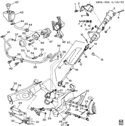 FRONT SUSPENSION-STEERING Buick Hearse/Limousine 1994-1996 B STEERING SYSTEM & RELATED PARTS