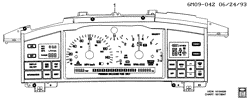 BODY MOUNTING-AIR CONDITIONING-AUDIO/ENTERTAINMENT Cadillac Seville 1994-1995 EK CLUSTER ASM/INSTRUMENT PANEL (UY9)
