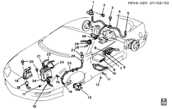 AUTOMATIC TRANSMISSION Chevrolet Camaro 1995-1997 F BRAKE ELECTRICAL SYSTEM/ANTI-LOCK(NW9)