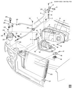 BODY MOUNTING-AIR CONDITIONING-AUDIO/ENTERTAINMENT Cadillac Allante 1987-1990 V A/C REFRIGERATION SYSTEM