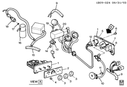 BODY MOUNTING-AIR CONDITIONING-AUDIO/ENTERTAINMENT Chevrolet Impala SS 1994-1996 B A/C CONTROL SYSTEM (C60)