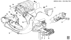 FUEL SYSTEM-EXHAUST-EMISSION SYSTEM Pontiac Bonneville 1994-1995 H CRUISE CONTROL-V6