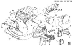 FUEL SYSTEM-EXHAUST-EMISSION SYSTEM Buick Park Avenue 1992-1993 C CRUISE CONTROL-V6 3.8L,3.8-1(L27,L67)
