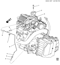 FREINS Buick Riviera 1995-1995 G MODULATOR PIPE/AUTOMATIC TRANSMISSION-V6 (L67/3.8-1)