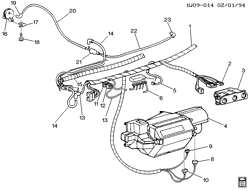 BODY MOUNTING-AIR CONDITIONING-AUDIO/ENTERTAINMENT Chevrolet Monte Carlo 1995-1999 W A/C CONTROL SYSTEM (C60)