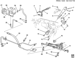 FRONT SUSPENSION-STEERING Buick Somerset 1989-1991 N STEERING SYSTEM & RELATED PARTS (LG7)