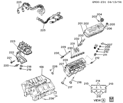 MOTOR 6 CILINDROS Buick Park Avenue 1993-1994 C ENGINE ASM-3.8L V6 PART 2 CYLINDER HEAD AND RELATED PARTS (L27/3.8L)