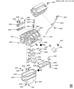 6-CYLINDER ENGINE Chevrolet Lumina 1994-1994 W ENGINE ASM-3.4L V6 PART 4 OIL PUMP,PAN AND RELATED PARTS (LQ1/3.4X)