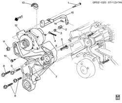 LÂMPADAS-ELÉTRICAS-IGNIÇÃO-GERADOR-MOTOR DE ARRANQUE Buick Park Avenue 1995-1995 C GENERATOR MOUNTING-V6 3.8-1(L67)