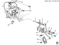 FUEL SYSTEM-EXHAUST-EMISSION SYSTEM Buick Lesabre 1996-1999 H ACCELERATOR CONTROL-V6 3.8K(L36)