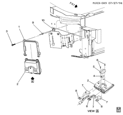 FUEL SYSTEM-EXHAUST-EMISSION SYSTEM Pontiac Sunfire 1995-1995 J P.C.M. MODULE & WIRING HARNESS (LD2/2.3D, AUTO TRANS MN4)