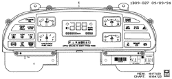 SUP. DE CARR. - AIR CLIM.- AUDIO/DIVERTISSEMENT Chevrolet Caprice 1994-1996 B CLUSTER ASM/INSTRUMENT PANEL (DIGITAL ELECTROMECHANICAL)