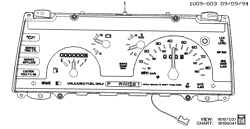 КРЕПЛЕНИЕ КУЗОВА-КОНДИЦИОНЕР-АУДИОСИСТЕМА Chevrolet Lumina APV 1994-1996 U CLUSTER ASM/INSTRUMENT PANEL (ELECTROMECHANICAL)