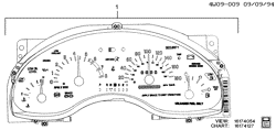 КРЕПЛЕНИЕ КУЗОВА-КОНДИЦИОНЕР-АУДИОСИСТЕМА Buick Regal 1995-1995 W CLUSTER ASM/INSTRUMENT PANEL (ELECTROMECHANICAL)