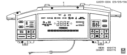 BODY MOUNTING-AIR CONDITIONING-AUDIO/ENTERTAINMENT Cadillac Seville 1994-1995 E,KS CLUSTER ASM/INSTRUMENT PANEL (U02)