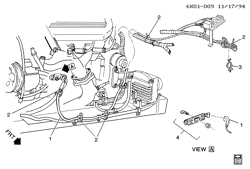 COOLING SYSTEM-GRILLE-OIL SYSTEM Cadillac Deville 1995-1995 K ENGINE BLOCK HEATER (L26/4.9B)