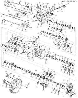 5-СКОРОСТНАЯ МЕХАНИЧЕСКАЯ КОРОБКА ПЕРЕДАЧ Chevrolet Camaro 1993-1993 F 6-SPEED MANUAL TRANSMISSION ASSEMBLY(M28,M29)