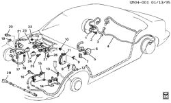 AUTOMATIC TRANSMISSION Buick Lesabre 1994-1995 H BRAKE SYSTEM/ANTILOCK(JM4)