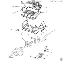 FUEL SYSTEM-EXHAUST-EMISSION SYSTEM Chevrolet Corvette 1994-1996 Y P.C.M. MODULE & WIRING HARNESS (LT1)