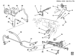 FRONT SUSPENSION-STEERING Pontiac Grand Am 1992-1992 N STEERING SYSTEM & RELATED PARTS (LG7/3.3N)