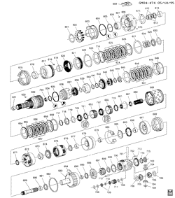 АВТОМАТИЧЕСКАЯ КОРОБКА ПЕРЕДАЧ Buick Lesabre 1996-1997 H AUTOMATIC TRANSMISSION (M13) PART 2 HM 4T60-E INTERNAL POWER TRAIN PARTS