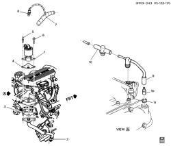 FUEL SYSTEM-EXHAUST-EMISSION SYSTEM Buick Century 1996-1996 A E.G.R. VALVE & RELATED PARTS-V6-3.1L (L82/3.1M)