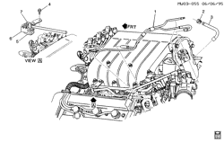 FUEL SYSTEM-EXHAUST-EMISSION SYSTEM Chevrolet Lumina 1996-1997 W VAPOR CANISTER LINES & VALVE(LQ1/3.4X)
