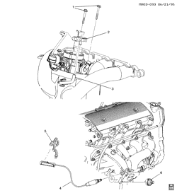 FUEL SYSTEM-EXHAUST-EMISSION SYSTEM Buick Skylark 1996-1998 N M.A.P. & OXYGEN SENSORS-L4-2.4L (LD9/2.4T)