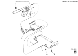 АВТОМАТИЧЕСКАЯ КОРОБКА ПЕРЕДАЧ Chevrolet Storm 1990-1993 R PARKING BRAKE SYSTEM